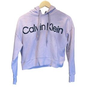 Calvin Klein Performance. Women's Pink/Purple Cropped Hoodie. Size Small.